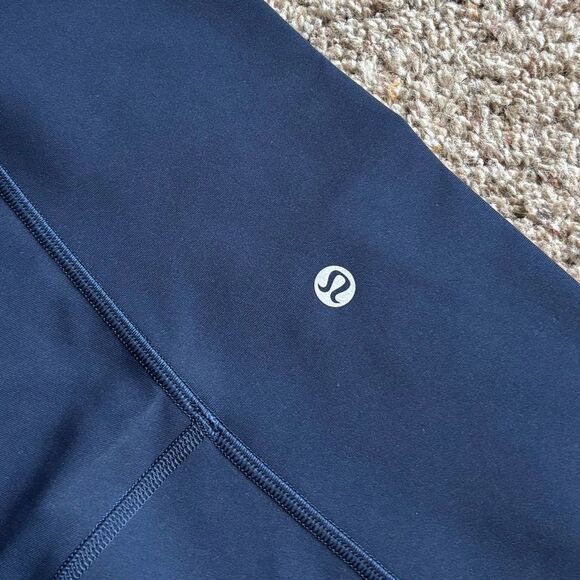 Lululemon Wunder Under High Rise Leggings Blue Womens Size 6 - Picture 5 of 7